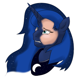 Size: 1000x1000 | Tagged: safe, artist:tf-sential, character:princess luna, species:human, g4, human to pony, solo, transformation
