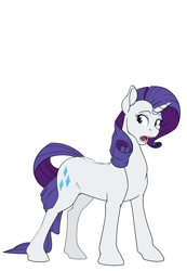 Size: 888x1280 | Tagged: safe, artist:tf-sential, part of a set, character:rarity, species:pony, species:unicorn, g4, cutie mark, female, mare, nudity, open mouth, set:rarity tf/tg, solo, transformation, transgender transformation