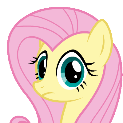 Size: 400x400 | Tagged: safe, artist:puetsua, character:fluttershy, animated, female, nodding, solo