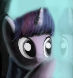 Size: 1114x1191 | Tagged: safe, artist:anticular, character:twilight sparkle, species:pony, species:unicorn, against glass, female, glass, smiling, solo