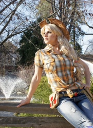 Size: 1482x2048 | Tagged: safe, artist:rose0fmay, character:applejack, species:human, cosplay, irl, irl human, photo, solo