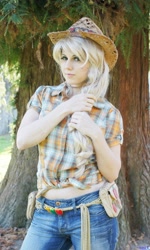 Size: 1228x2048 | Tagged: safe, artist:rose0fmay, character:applejack, species:human, cosplay, irl, irl human, photo, solo