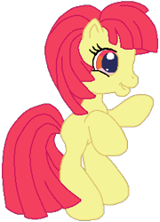 Size: 258x358 | Tagged: safe, artist:colossalstinker, character:apple bloom, character:toola roola (g3), g3.5, color edit, female, fusion, recolor, solo