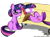 Size: 1100x808 | Tagged: dead source, safe, artist:solar-slash, character:twilight sparkle, bench, clipboard, duality, female, glasses, ponidox, self ponidox, solo, therapy, twilight snapple