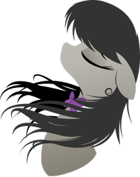 Size: 851x1080 | Tagged: safe, artist:rariedash, character:octavia melody, species:earth pony, species:pony, bow tie, eyes closed, female, floppy ears, lineless, mare, portrait, profile, simple background, solo, transparent background