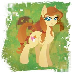 Size: 901x916 | Tagged: safe, artist:rariedash, oc, oc only, oc:cream heart, species:earth pony, species:pony, cutie mark, female, hooves, lineless, mare, smiling, solo