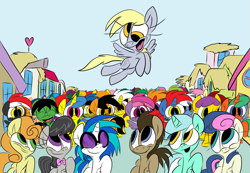 Size: 4527x3139 | Tagged: safe, artist:joeywaggoner, character:bon bon, character:carrot top, character:derpy hooves, character:dj pon-3, character:doctor whooves, character:golden harvest, character:lyra heartstrings, character:octavia melody, character:sweetie drops, character:time turner, character:vinyl scratch, species:earth pony, species:pegasus, species:pony, species:unicorn, female, male, mare, stallion