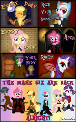 Size: 1024x1629 | Tagged: safe, artist:gutovi, character:applejack, character:fluttershy, character:pinkie pie, character:rainbow dash, character:rarity, character:twilight sparkle, backstreet boys, comic, demon, dr jekyll and mr hyde, dracula, erik, everybody, hengstwolf, mummy, phantom of the opera, song reference, succubus, the mummy, timber wolf, timber wolfified, timberjack, vampire, werewolf