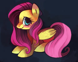 Size: 900x720 | Tagged: safe, artist:dhui, character:fluttershy, species:pegasus, species:pony, g4, female, mare, prone, solo