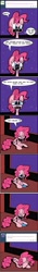 Size: 1280x9064 | Tagged: safe, artist:joeywaggoner, character:pinkie pie, species:pony, episode:too many pinkie pies, g4, my little pony: friendship is magic, comic, crying, diane, moustache, pie incognito, pinkie clone debate, sad, the clone that got away
