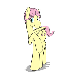 Size: 1280x1280 | Tagged: safe, artist:fuzebox, character:fluttershy, species:pony, adorascotch, butterscotch, cute, male, rule 63, rule63betes, solo, stallion