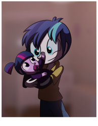 Size: 3104x4000 | Tagged: safe, artist:fj-c, character:shining armor, character:twilight sparkle, species:human, species:pony, my little pony:equestria girls, baby, babylight sparkle, brother and sister, colt, colt shining armor, cute, holding a baby, humanized, male, pacifier, shining adorable, siblings, twiabetes, younger