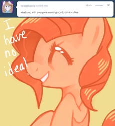 Size: 641x700 | Tagged: dead source, safe, artist:dhui, character:pinkie pie, ask tired pie, tumblr
