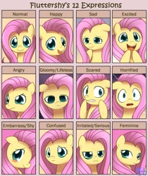 Size: 1509x1794 | Tagged: safe, artist:solar-slash, character:fluttershy, species:pegasus, species:pony, g4, bust, expressions, female, looking at you, mare, paint tool sai, portrait, solo