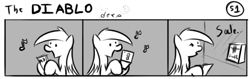 Size: 802x253 | Tagged: safe, artist:tetrapony, character:derpy hooves, species:pegasus, species:pony, comic:the daily derp, g4, comic, female, mare, nintendo ds, solo, the diablo derp