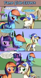 Size: 700x1315 | Tagged: dead source, safe, artist:solar-slash, character:rainbow dash, character:scootaloo, character:twilight sparkle, species:earth pony, species:pegasus, species:pony, species:unicorn, g4, comic, female, filly, foal, lemon daze, looking at each other, mare, photoshop