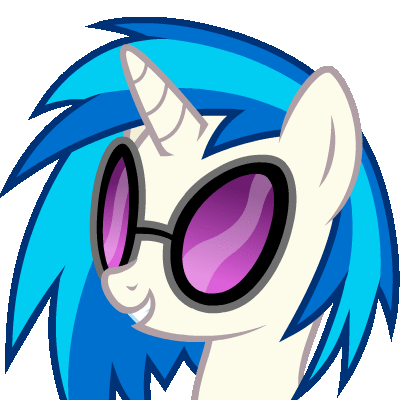 Size: 400x400 | Tagged: safe, artist:puetsua, character:dj pon-3, character:vinyl scratch, animated, female, headbang, headbob, simple background, solo, transparent background