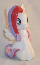 Size: 1113x1809 | Tagged: safe, artist:gryphyn-bloodheart, character:diamond rose, species:pegasus, species:pony, custom, female, hooves, irl, mare, photo, sculpted, sitting, soap bottle, solo, spread wings, wings