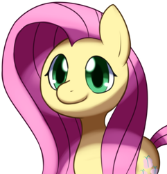 Size: 624x647 | Tagged: safe, artist:solar-slash, character:fluttershy, species:pegasus, species:pony, female, looking at you, mare, simple background, smiling, solo, three quarter view, transparent background