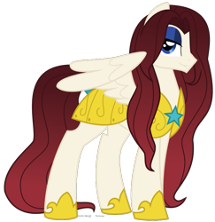 Size: 785x807 | Tagged: safe, alternate version, artist:faith-wolff, oc, oc:blade dancer, species:pegasus, species:pony, fanfic:the bridge, armor, eyeshadow, fanfic art, female, guardsmare, lidded eyes, makeup, mare, royal guard, simple background, solo, transparent background