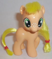 Size: 676x772 | Tagged: safe, artist:gryphyn-bloodheart, character:applejack, species:pony, brushable, custom, filly, irl, photo, toy