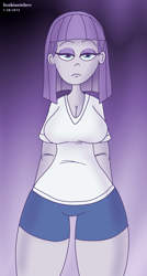 Size: 2384x4452 | Tagged: safe, artist:scobionicle99, character:maud pie, equestria girls:rainbow rocks, g4, my little pony: equestria girls, my little pony:equestria girls, breasts, busty maud pie, cleavage, curvy, female, wide hips