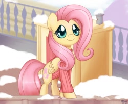 Size: 1200x981 | Tagged: safe, artist:solar-slash, character:fluttershy, bottomless, clothing, female, partial nudity, solo, sweater, sweatershy