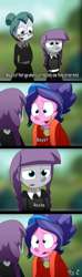 Size: 1000x3400 | Tagged: safe, artist:fj-c, character:cloudy quartz, character:cookie crumbles, character:maud pie, my little pony:equestria girls, comic, equestria girls-ified, morticia addams, reference, the addams family, wednesday addams