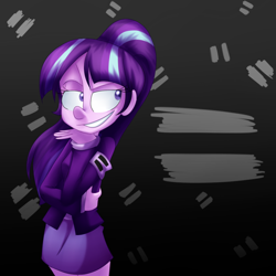 Size: 900x900 | Tagged: safe, artist:fj-c, character:starlight glimmer, episode:the cutie map, g4, my little pony: friendship is magic, my little pony:equestria girls, = everywhere, clothing, equal cutie mark, equestria girls-ified, female, skirt, solo