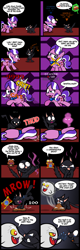 Size: 2000x6280 | Tagged: safe, artist:magerblutooth, character:diamond tiara, character:discord, oc, oc:dazzle, species:pony, comic:diamond and dazzle, boo (super mario), boss, camera, cat, comic, crying, final boss, fourth wall destruction, ghost, giving up the ghost, goomba, implied death, life bar, owned, pikmin, sadistic choice, spirit, super mario bros., tiara, video game, x was discord all along