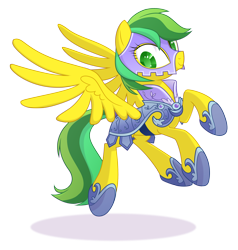 Size: 2000x2100 | Tagged: safe, artist:equestria-prevails, character:masquerade (g1), species:pegasus, species:pony, species:twinkle eyed pony, g1, g4, armor, crystal guard armor, female, high res, hoof shoes, mare, simple background, transparent background