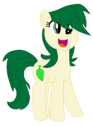 Size: 283x382 | Tagged: safe, artist:berrypunchrules, species:earth pony, species:pony, background human, equestria girls ponified, ponified, sweet leaf