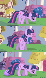 Size: 1280x2160 | Tagged: safe, artist:dtkraus, edit, edited screencap, screencap, character:spike, character:twilight sparkle, species:pony, species:unicorn, episode:friendship is magic, g4, my little pony: friendship is magic, comic, egg, female, goddammit kraus, mama twilight, mare, oviposition, pregnant, wat