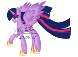 Size: 900x656 | Tagged: safe, artist:limedazzle, character:twilight sparkle, character:twilight sparkle (alicorn), species:alicorn, species:pony, female, mare, solo