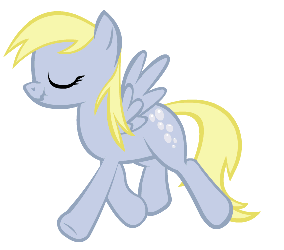 Size: 570x502 | Tagged: source needed, safe, artist:kuren247, character:derpy hooves, species:pegasus, species:pony, animated, cutie mark, eyes closed, female, gif, mare, scrunchy face, simple background, smiling, solo, spread wings, transparent background, trotting, wings