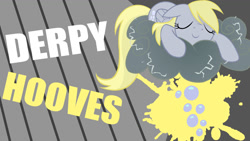 Size: 1366x768 | Tagged: safe, artist:equestria-prevails, artist:mrxethco115, character:derpy hooves, species:pegasus, species:pony, cloud, female, mare, sleeping, solo, wallpaper