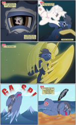 Size: 2000x3301 | Tagged: safe, artist:mlp-silver-quill, character:princess celestia, oc, oc:clutterstep, oc:ms coca, comic:imani, asphyxiation, beach, comic, drowning, ghost, hug, ocean, projection, smoke