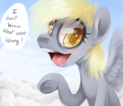 Size: 1391x1200 | Tagged: safe, artist:imalou, character:derpy hooves, species:pegasus, species:pony, female, i just don't know what went wrong, mare