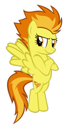 Size: 3664x6884 | Tagged: safe, artist:kuren247, character:spitfire, crossed hooves, female, simple background, solo, transparent background, vector