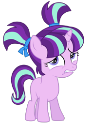 Size: 3778x5000 | Tagged: safe, artist:mixiepie, character:starlight glimmer, species:pony, species:unicorn, episode:the cutie re-mark, absurd resolution, cute, female, filly, filly starlight glimmer, glimmerbetes, hnnng, paint tool sai, simple background, solo, that was fast, transparent background, younger