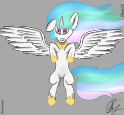 Size: 2000x1850 | Tagged: safe, artist:nexcoyotlgt, character:princess celestia, species:alicorn, species:pony, female, gray background, simple background, solo