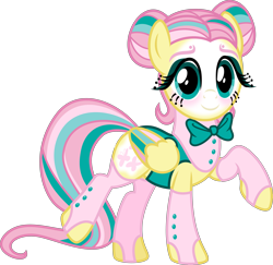 Size: 5075x4926 | Tagged: safe, artist:osipush, character:fluttershy, absurd resolution, clothing, eyelashes, female, flutterclown, mime, necktie, raised hoof, solo