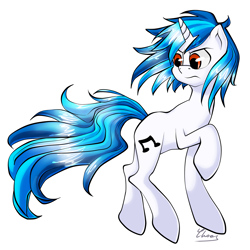 Size: 3000x3000 | Tagged: safe, artist:chaosangeldesu, character:dj pon-3, character:vinyl scratch, female, red eyes, simple background, solo, wrong eye color