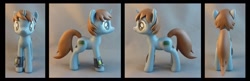 Size: 1229x400 | Tagged: safe, artist:krowzivitch, oc, oc only, oc:littlepip, species:pony, species:unicorn, fallout equestria, custom, cutie mark, fanfic, female, hooves, horn, irl, mare, photo, pipbuck, sculpture, solo