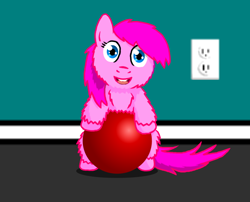 Size: 1134x916 | Tagged: safe, artist:fluffsplosion, ball, cute, fluffy pony, fluffy pony original art