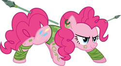 Size: 5648x3064 | Tagged: safe, artist:osipush, character:pinkie pie, absurd resolution, ear piercing, earring, female, heroes of might and magic, jewelry, piercing, ponies of flight and magic, ranger, solo