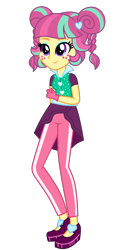 Size: 1800x3500 | Tagged: safe, artist:mixiepie, character:sour sweet, equestria girls:friendship games, g4, my little pony: equestria girls, my little pony:equestria girls, alternate universe, archery, clothing, cute, female, flash puppet, freckles, pants, simple background, smiling, solo, sourbetes, transparent background
