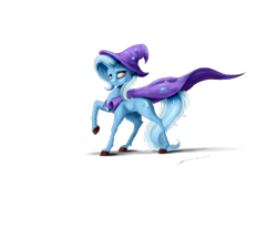 Size: 3000x2500 | Tagged: safe, artist:skitsroom, character:trixie, species:pony, species:unicorn, female, fluffy, mare, raised hoof, simple background, solo, transparent background