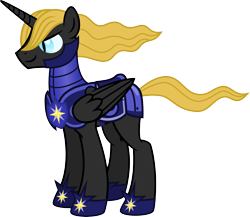 Size: 5377x4670 | Tagged: safe, artist:osipush, character:prince blueblood, species:alicorn, species:pony, absurd resolution, alternate gender counterpart, alternate universe, bluecorn, male, nightmare blueblood, simple background, solo, transparent background, vector