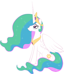 Size: 1957x2257 | Tagged: safe, artist:zidanemina, character:princess celestia, species:pony, episode:no second prances, g4, my little pony: friendship is magic, barehoof, bored, celestia is not amused, female, mare, simple background, sitting, solo, transparent background, unamused, vector